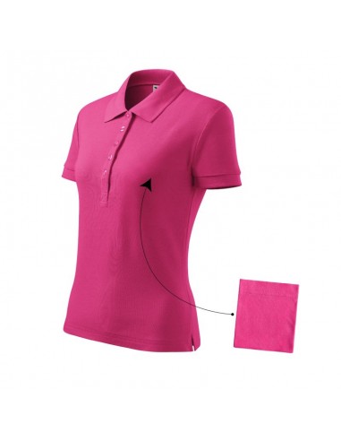 Malfini Cotton polo shirt in purple red