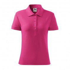 Malfini Cotton polo shirt in purple red