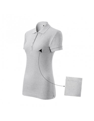 Malfini Cotton polo shirt W MLI21303 light gray melange