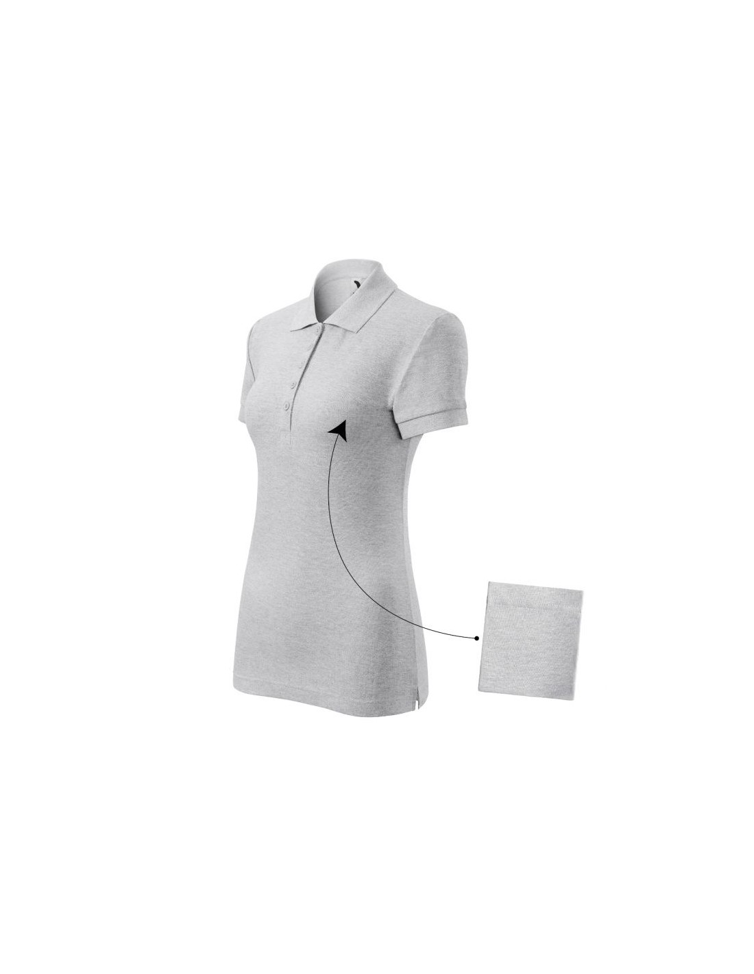 Malfini Ανδρική Διαφημιστική Μπλούζα Κοντομάνικη σε Γκρι Χρώμα MLI-21303