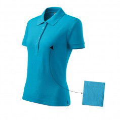 Malfini Cotton polo shirt W MLI21344 turquoise