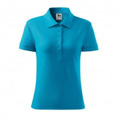 Malfini Cotton polo shirt W MLI21344 turquoise