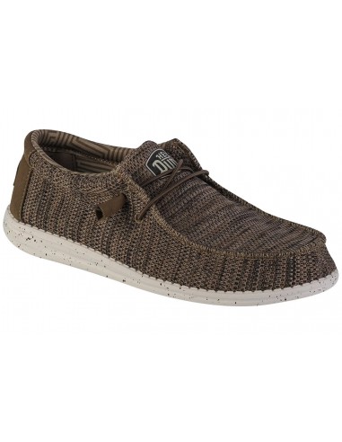 Hey Dude Wally Sox Ανδρικά Μοκασίνια σε Καφέ Χρώμα 40019-255