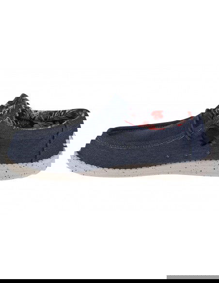Hey Dude Wally Stretch Canvas Ανδρικά Μοκασίνια σε Μπλε Χρώμα 40022-425