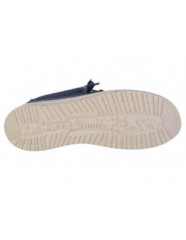 Hey Dude Wally Stretch Canvas Ανδρικά Μοκασίνια σε Μπλε Χρώμα 40022-425