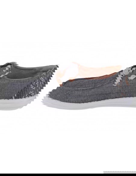 Hey Dude Wendy Γυναικεία Μοκασίνια σε Γκρι Χρώμα 40054-030