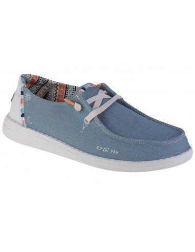 Hey Dude Wendy Γυναικεία Μοκασίνια σε Γαλάζιο Χρώμα 40054-4MH