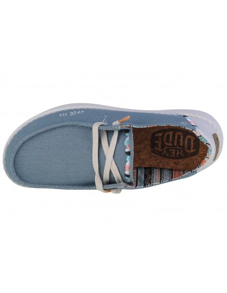 Hey Dude Wendy Γυναικεία Μοκασίνια σε Γαλάζιο Χρώμα 40054-4MH