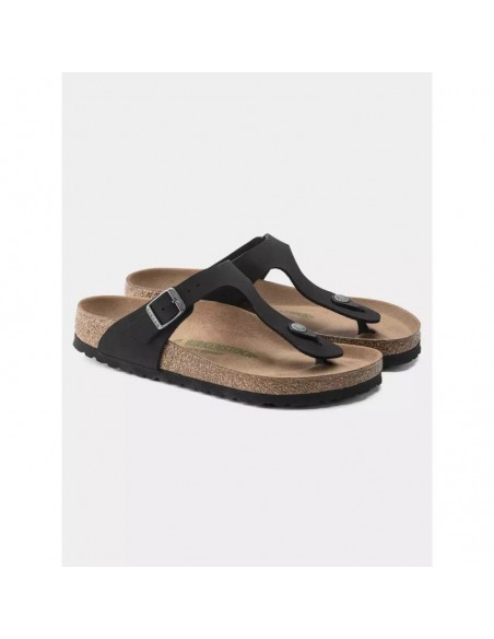Birkenstock Gizeh Γυναικεία Σανδάλια Ανατομικά σε Μαύρο Χρώμα