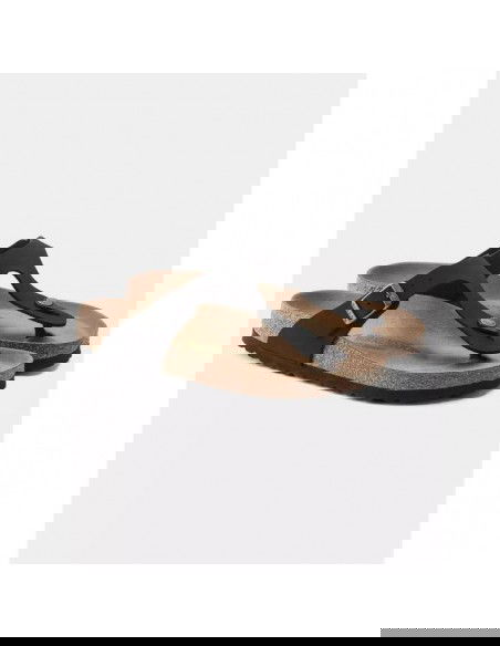 Birkenstock Gizeh Γυναικεία Σανδάλια Ανατομικά σε Μαύρο Χρώμα