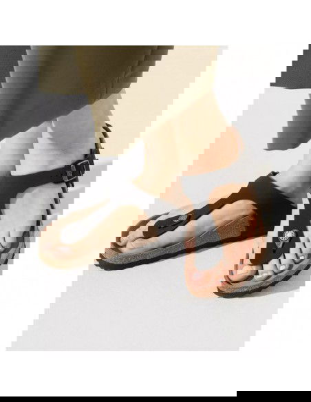 Birkenstock Gizeh Γυναικεία Σανδάλια Ανατομικά σε Μαύρο Χρώμα