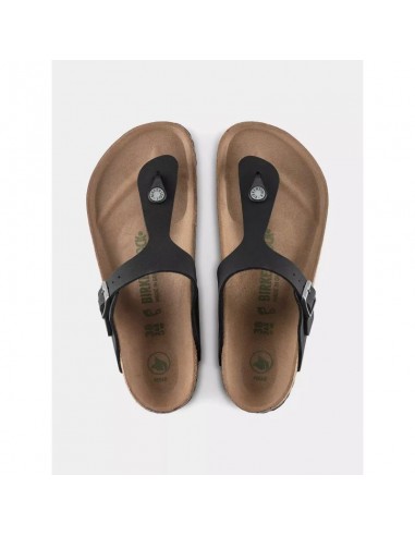 Birkenstock Gizeh Γυναικεία Σανδάλια Ανατομικά σε Μαύρο Χρώμα