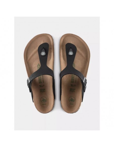 Birkenstock Gizeh Γυναικεία Σανδάλια Ανατομικά σε Μαύρο Χρώμα