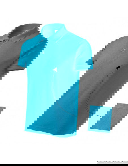 Polo shirt Malfini Cotton M MLI21244 turquoise