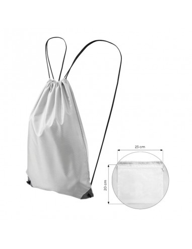 Malfini MLI-91200 Τσάντα Πλάτης Γυμναστηρίου Λευκή