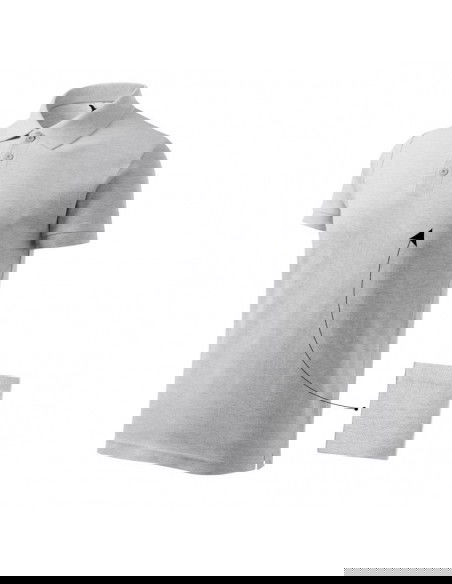 Malfini Cotton M MLI21203 polo shirt light gray melange