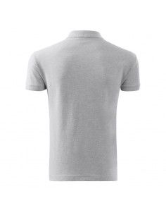 Malfini Cotton M MLI21203 polo shirt light gray melange 2