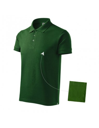 Malfini Cotton M MLI21206 polo shirt bottle green