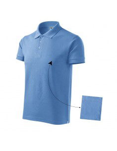 Malfini Cotton M MLI21215 blue polo shirt