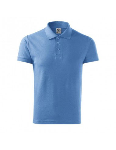 Malfini Cotton M MLI21215 blue polo shirt