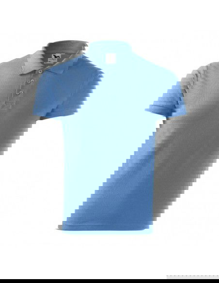 Malfini Cotton M MLI21215 blue polo shirt