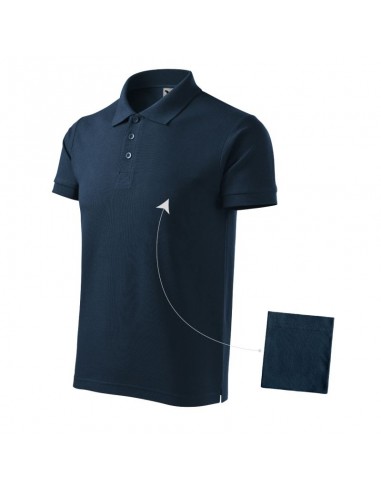 Malfini Cotton M MLI21202 navy blue polo shirt