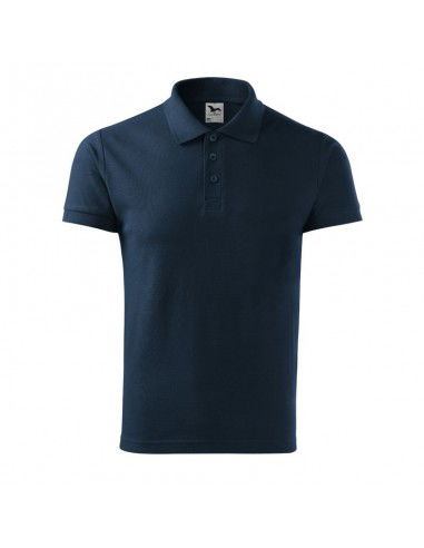 Malfini Cotton M MLI21202 navy blue polo shirt