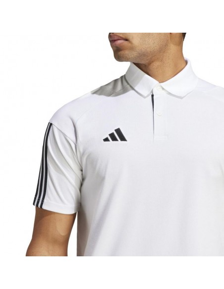 Adidas Tiro 23 Competition Ανδρικό T-shirt Κοντομάνικο Polo Λευκό IC4575