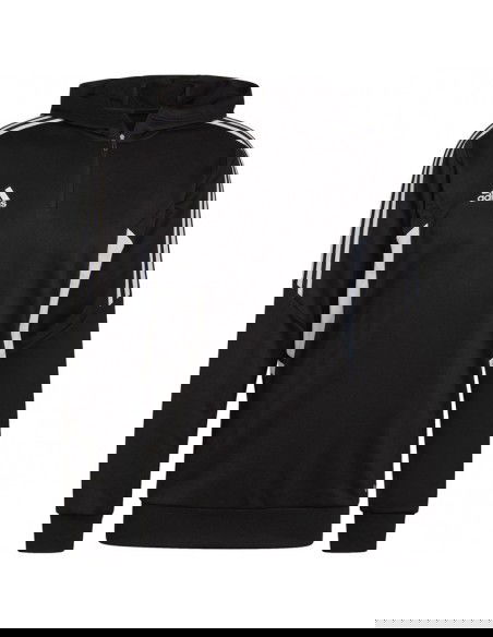 Adidas Condivo 22 Half-Zip Ανδρικό Φούτερ με Κουκούλα Μαύρο HD7006