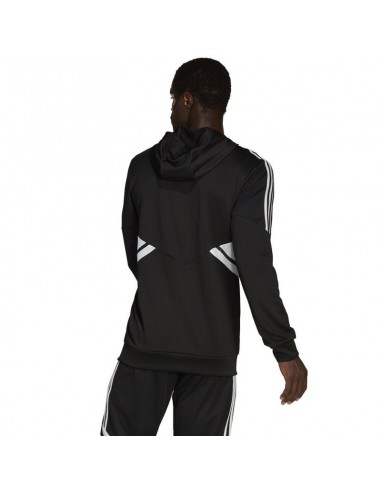 Adidas Condivo 22 Half-Zip Ανδρικό Φούτερ με Κουκούλα Μαύρο HD7006