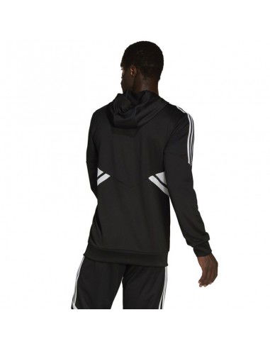Adidas Condivo 22 Half-Zip Ανδρικό Φούτερ με Κουκούλα Μαύρο HD7006