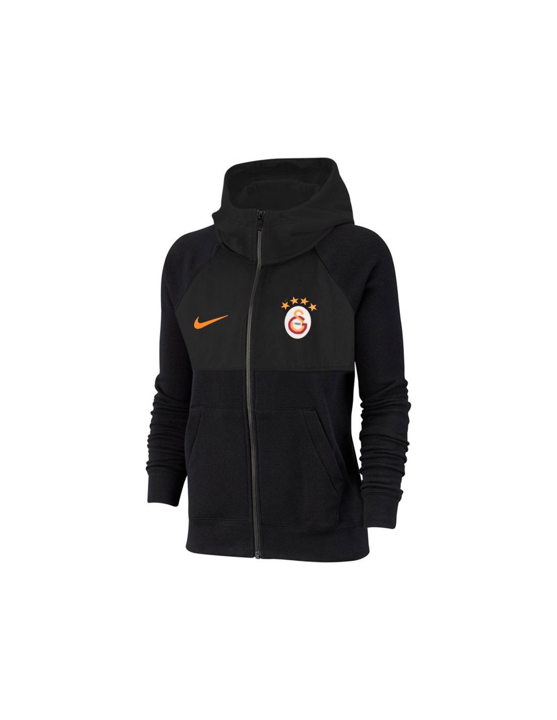 Nike Παιδική Ζακέτα Φούτερ Μαύρη Sportswear Full-Zip Hoodie DA1686-010