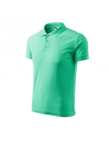 Malfini Ανδρικό T-shirt Κοντομάνικο Polo Πράσινο MLI-20395