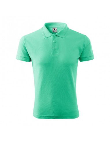 Malfini Ανδρικό T-shirt Κοντομάνικο Polo Πράσινο MLI-20395