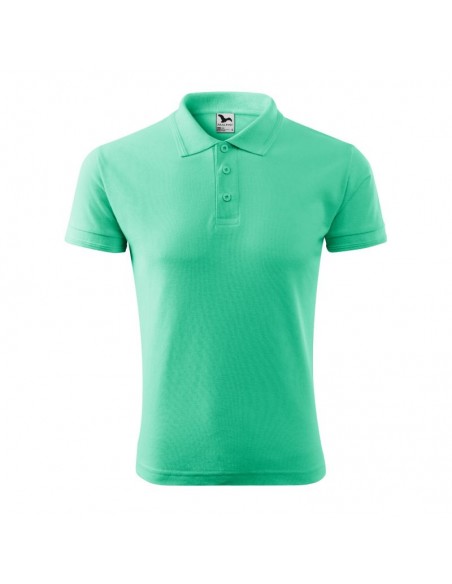 Malfini Ανδρικό T-shirt Κοντομάνικο Polo Πράσινο MLI-20395