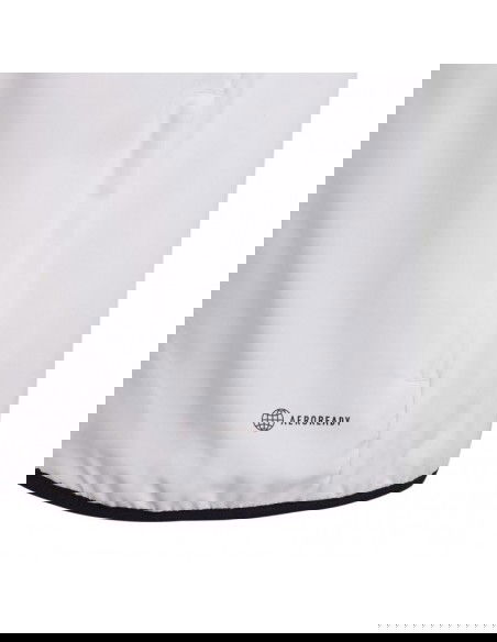 Adidas Παιδικό Casual Μπουφάν Κοντό Αντιανεμικό με Κουκούλα Λευκό Tiro 23 League IA1621