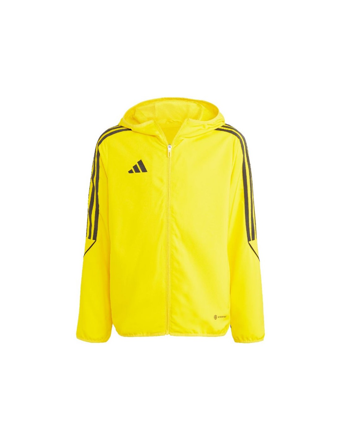 Adidas Παιδικό Casual Μπουφάν Κοντό Αντιανεμικό με Κουκούλα Κίτρινο Tiro 23 League IA1622
