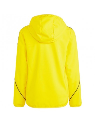 Adidas Παιδικό Casual Μπουφάν Κοντό Αντιανεμικό με Κουκούλα Κίτρινο Tiro 23 League IA1622