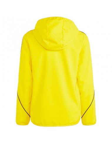 Adidas Παιδικό Casual Μπουφάν Κοντό Αντιανεμικό με Κουκούλα Κίτρινο Tiro 23 League IA1622