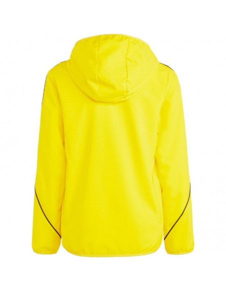 Adidas Παιδικό Casual Μπουφάν Κοντό Αντιανεμικό με Κουκούλα Κίτρινο Tiro 23 League IA1622