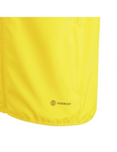 Adidas Παιδικό Casual Μπουφάν Κοντό Αντιανεμικό με Κουκούλα Κίτρινο Tiro 23 League IA1622