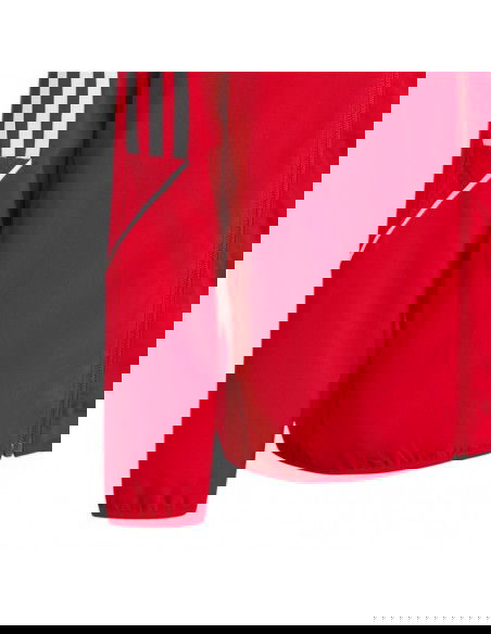 Adidas Παιδικό Casual Μπουφάν Κοντό Αντιανεμικό με Κουκούλα Κόκκινο Tiro 23 League IA1624