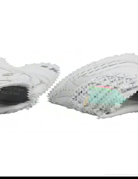 Skechers D"Lites Fresh Start Γυναικεία Chunky Sneakers Λευκά 11931-WSL