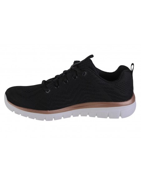Skechers Graceful Get Connected 12615/BKRG Γυναικεία Αθλητικά Παπούτσια Running Μαύρα