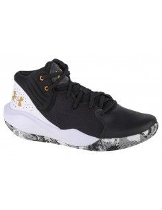 Under Armour Jet 21 3024260-006 Ψηλά Μπασκετικά Παπούτσια Black / White / Metallic Gold