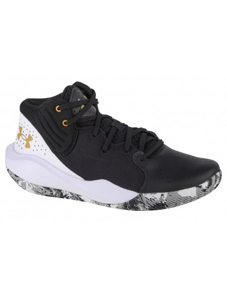 Under Armour Jet 21 3024260-006 Ψηλά Μπασκετικά Παπούτσια Black / White / Metallic Gold
