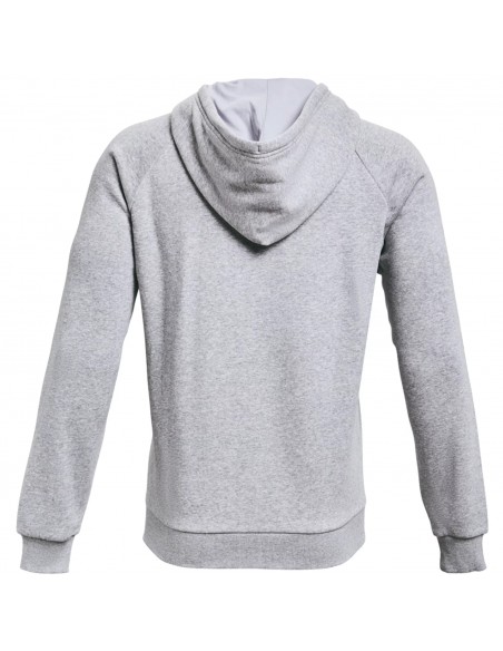 Under Armour Rival Ανδρική Φούτερ Ζακέτα με Κουκούλα και Τσέπες Light Grey 1357111-011