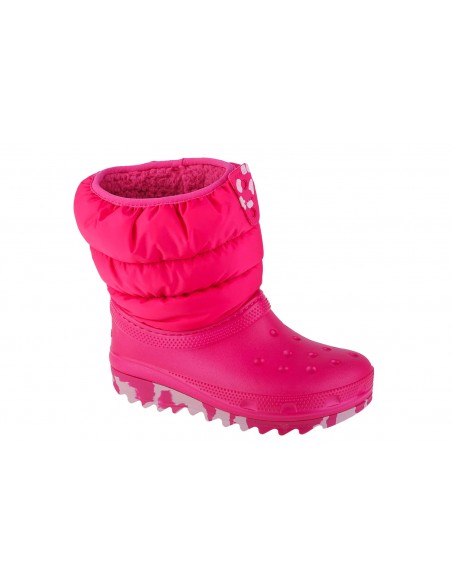 Crocs Παιδικές Μπότες Χιονιού Φούξια 207684-6X0