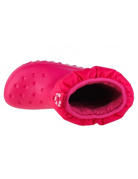 Crocs Παιδικές Μπότες Χιονιού Φούξια 207684-6X0