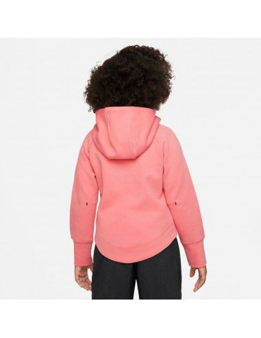 Nike Παιδική Ζακέτα Φούτερ Fleece με Κουκούλα Μπεζ CZ2570-272